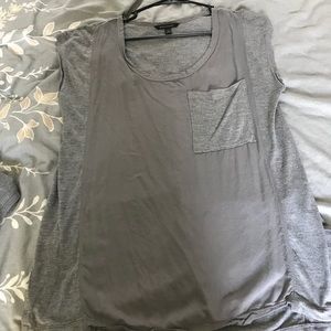 Multi-Fabric Semi-Casual Sleeveless top